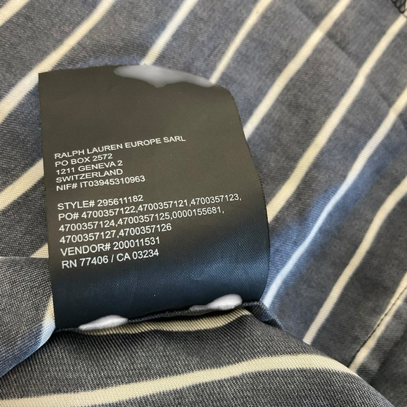 Club Monaco Black and White Wrap Dress with Mandarin Collar - Picture 9 of 9